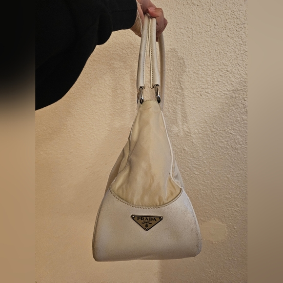 Prada Handbags - Prada Borsa purse Nylon and leather with buckle vintage